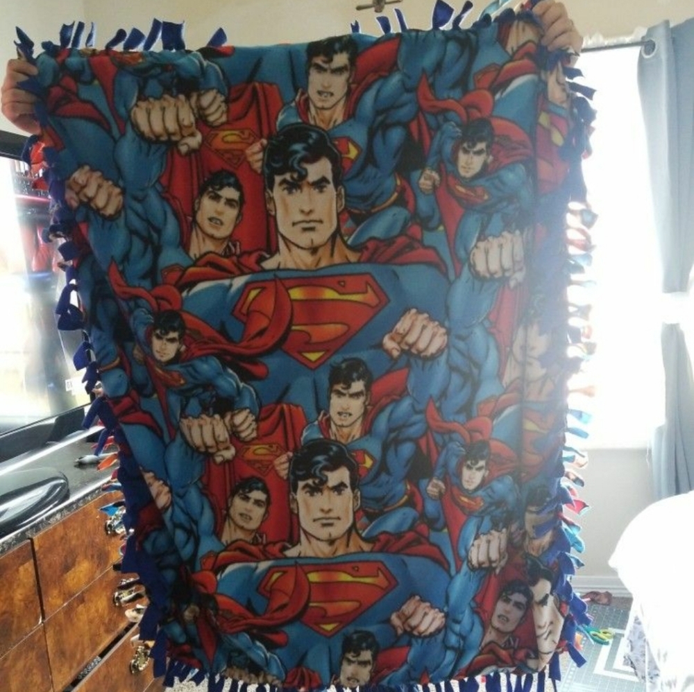 Superman Handmade tie blanket